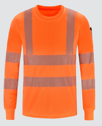 Reflective Safety Work Shirt with High Visibility, Long Sleeve
