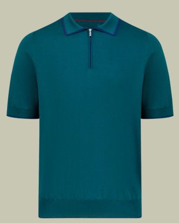 Silk and Cotton Knit Polo